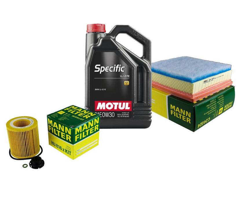 BMW Engine Oil Change Kit - Motul 11427953125 (0W30) (SPECIFIC LL-12 FE)